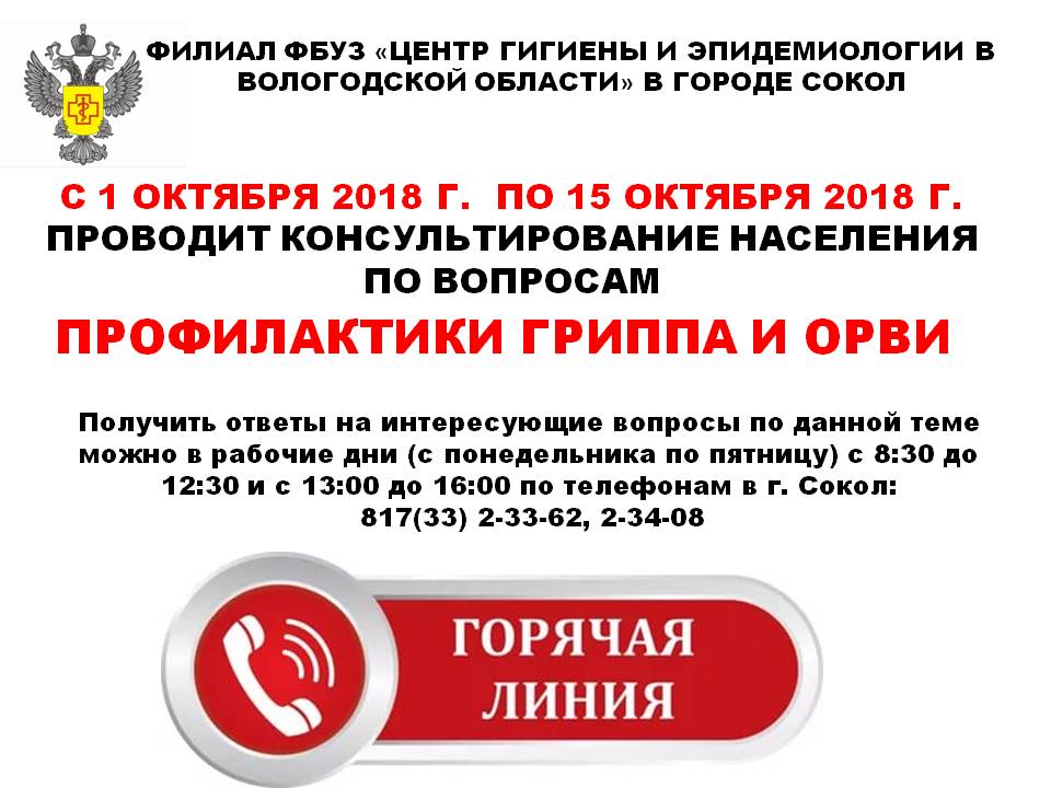 горячая линия ОРВИ